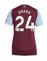 Aston Villa Amadou Onana #24 Kotipaita Naisten 2024-25 Lyhythihainen